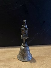 Vintage Religious Madonna of Montserrat Altar Table Figuirine Statue Bell - RARE