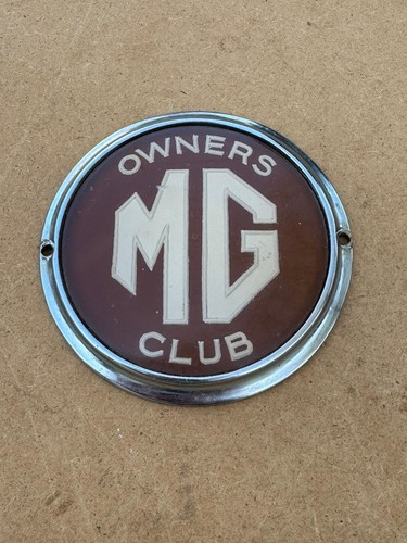 Owners club car badge - mg,