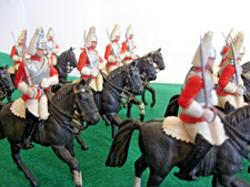 Britains Herald Life Guards X 15 Horse Guards mounted Ceremonial Toy Soldiers