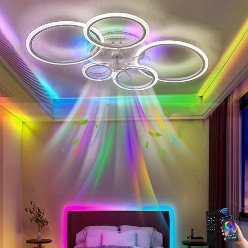 Modern ceiling fan with - ceiling,
