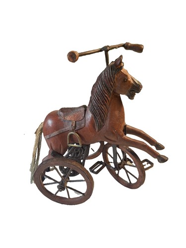 Vintage carved wooden horse - carved,