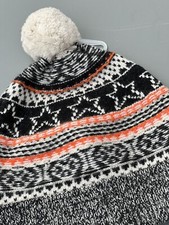 White Stuff Beanie Hat Star