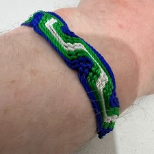 Blue Green White Handmade