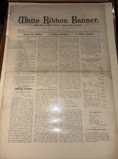 1919 White Ribbon Banner Women