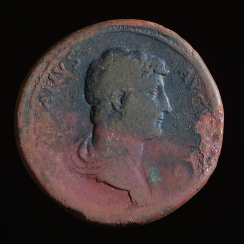 Hadrian orichalcum sestertius - hadrian,