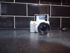 Sony Alpha NEX-F3 16.1MP Digital Camera - White Body (18-55mm Lens) View Desc