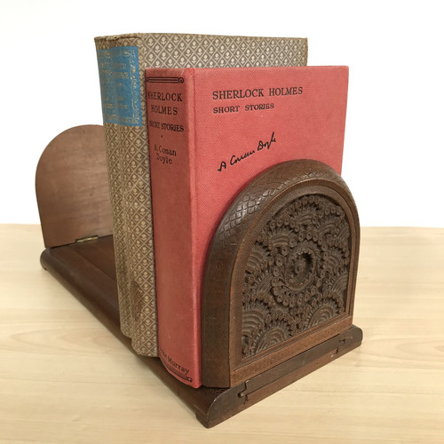 Wooden carved book - wooden, slide