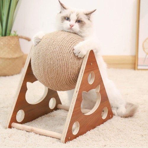 Cat scratching post - cat,