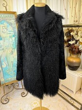 Open Ceremony Genuine Black Mongolian Sheepskin Coat XS / S