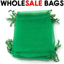 50-500Pcs Organza Gift Bags Wedding Party Favour Xmas Jewellery Candy Pouches