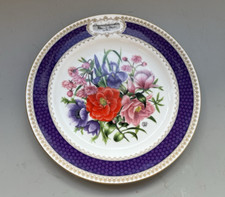 The Royal Horticultural Society 1986 Chelsea Flower Show Plate by Queen's China