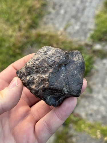 Meteorite fusion crust 253g - crust,