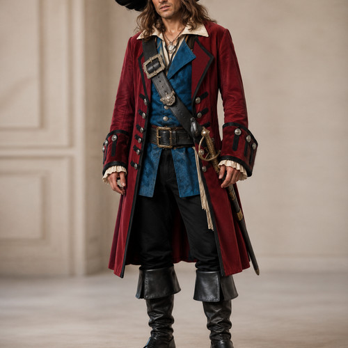 Pirate captain frock coat - pirate,