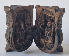 Vintage Carved Wooden Ganesha