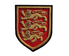 Lions Crest  Hand Embroidered
