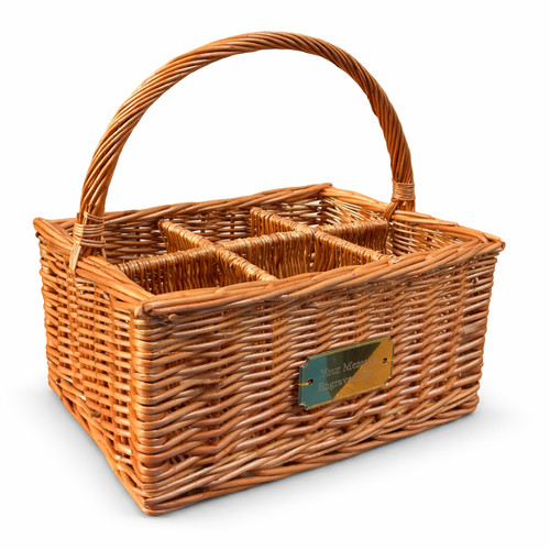 Personalised wicker wine - wicker,