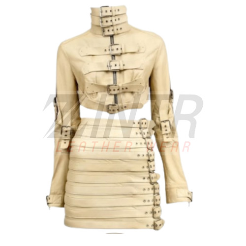Women beige genuine - women's, leather