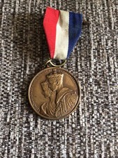 1937 George VI Coronation Medal w/ Ribbon