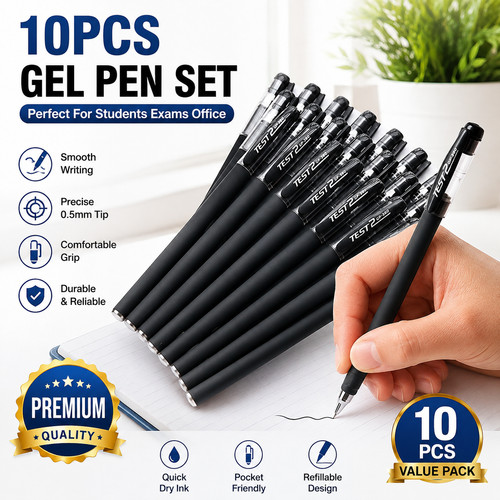 Pack black gel - pack, 0.5mm