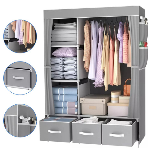 Canvas wardrobe clothes closet - canvas,