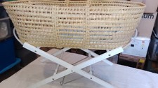 Moses Basket & Stand H 86cm W 33. Stand Included Excellent Condition