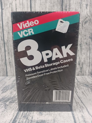 Vhs beta storage cases - vhs, pak