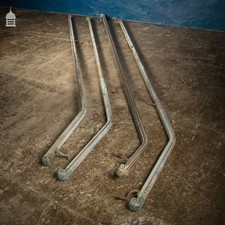 Hand Rails, A Rare set of 4 19th C Brass Handrail Banister