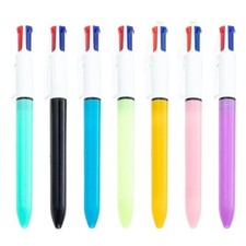 4 Colour Pen Retractable Ballpoint Stationery Multi Pen