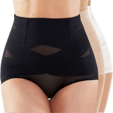 Womens Pull Me In Hold In Tummy Control Knickers Body Shaper Slim Girdle Pants @
