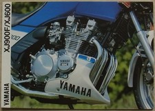 YAMAHA XJ900F/XJ600 MOTORCYCLES Sales Brochure c1991 LIT-3MC-0107013-91E
