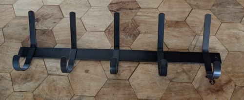 Black cast iron wall - black,