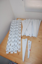 Form Twinny Twin Slot Shelving System Wall Rails and Brackets Good Used Cond