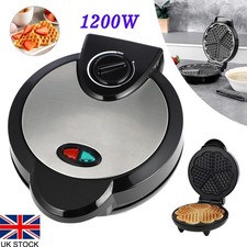 Waffle Maker Iron Heart Shape