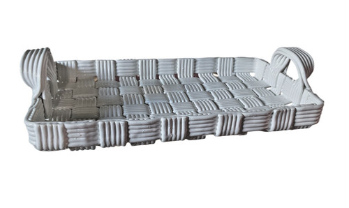 Vintage italian white woven - white,