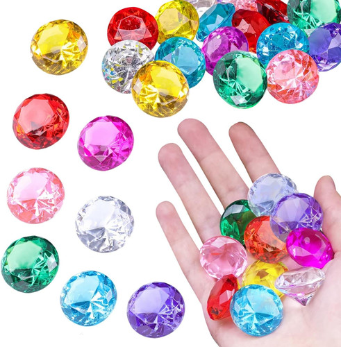 30pcs acrylic diamond gems - acrylic,