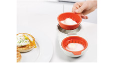 Microwave Double Cup Perfect 2 Eggs Poacher BPA Free Cookware Egg Cooker Steamer