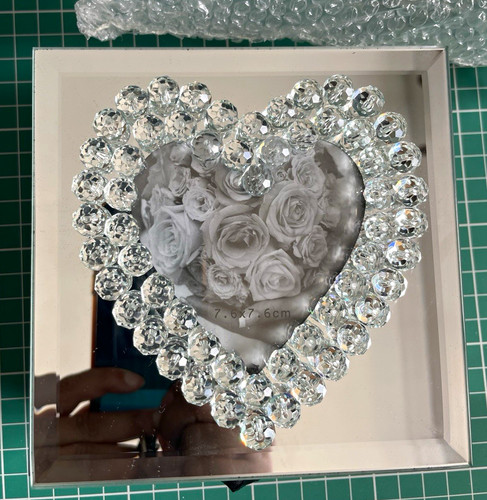 Mirrored glass jewellery box - glass,