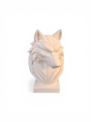 Elegant wolf statue 15cm - statue,