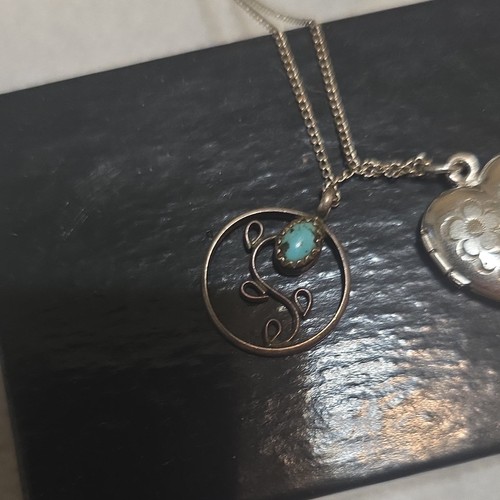 Vintage silver heart locket - vintage,