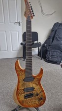 Schecter Reaper 7 Multiscale Fanned Fret Satin Inferno Burst