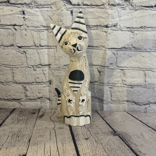 30cm white flower wooden - 30cm,
