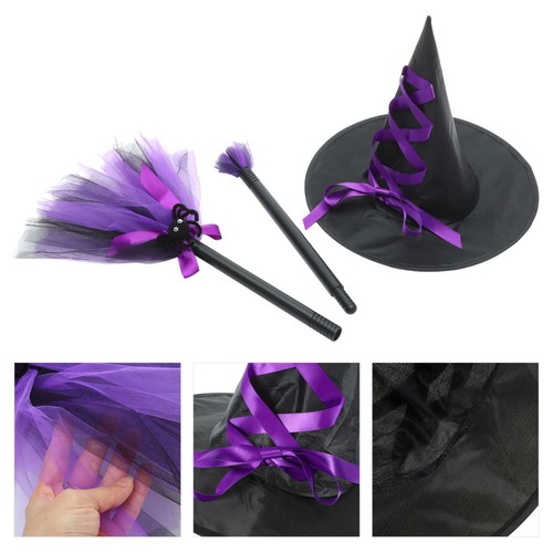 Purple masquerade witch - masquerade, hat