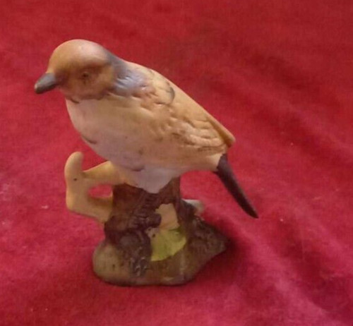 Porcelain bird figurine - porcelain,