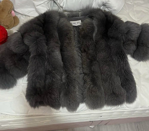 Fur women grey - fox,