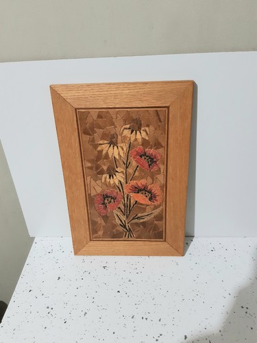 Vintage boho marquetry wall - vintage,