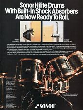1989 Print Ad of Sonor Hilite Drum Kit Black Diamond Lacquer