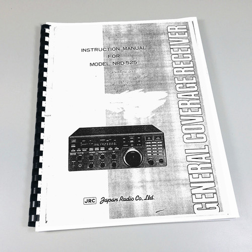 Jrc nrd 525 instruction - nrd-525, manual