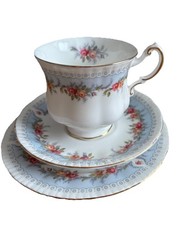 Rare Paragon "Bridesmaid" Pattern Tea Cup and Saucer Vintage Trio Set. VGC