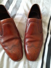Mens Vintage Barker Brogue Tan/Brown Leather Shoes UK Size 9 Excellent Condition