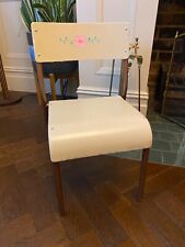 antique vintage childrens school chair hand painted